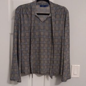 NWT 3/$15 Apt. 9 Plaid Top